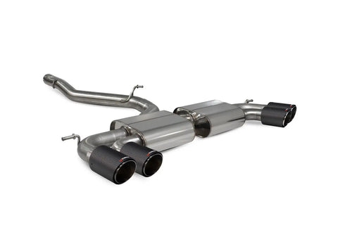 Scorpion Exhausts Non-resonated cat/gpf-back system without valves Non-valved S3 3-Door/Sportback 8V 2013 - SAUS109CF Scorpion Exhausts