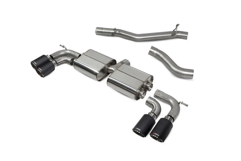 Scorpion Exhausts Non-resonated cat/gpf-back system without valves Non-valved S3 3-Door/Sportback 8V 2013 - SAUS109CF Scorpion Exhausts