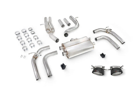 Scorpion Exhausts Non-Resonated Cat/GPF-back system with elec valves Valved - RS3 8Y Saloon - 2021 - SAUS115CF Scorpion Exhausts