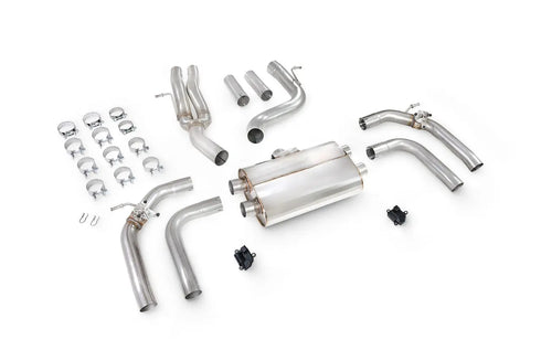 Scorpion Exhausts Non-Resonated Cat/GPF-back system with elec valves Valved - RS3 8Y Saloon - 2021 - SAUS115 Scorpion Exhausts