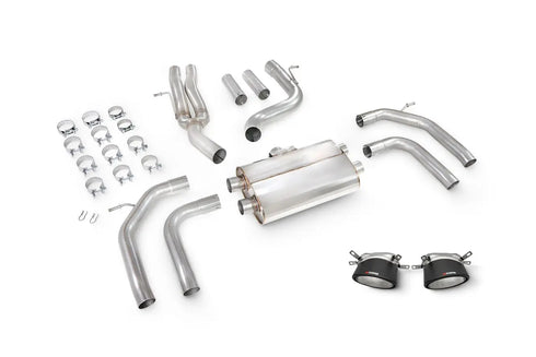 Scorpion Exhausts Non-Resonated Cat/GPF-back system without valves Non-valved - RS3 8Y Saloon - 2021 - SAUS116CF Scorpion Exhausts