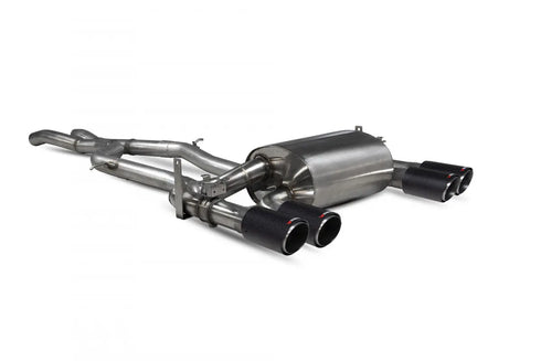 SCORPION EXHAUSTS BMW F80 M3 NON-GPF MODEL 2014 - 2018 NON-RES CAT-BACK SYSTEM WITH ELECTRONIC VALVES Scorpion Exhausts