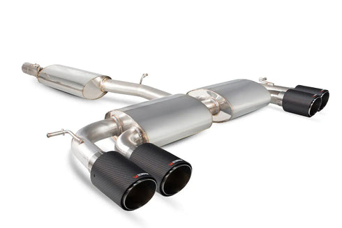Scorpion Exhausts Resonated cat-back system with no valves - Golf MK7 R - 2014 - SVW044CF Scorpion Exhausts