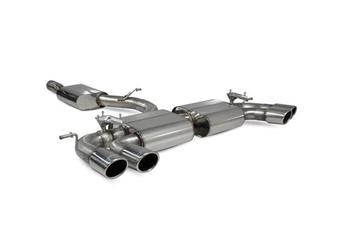 Scorpion Exhausts Resonated cat-back system with electronic valves Valved - Golf R MK7.5 Facelift GPF & Non GPF Models 2017 - 2019 - SVW054 Scorpion Exhausts