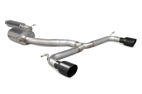 Scorpion Exhausts Resonated cat/gpf back system & electronic valves - Golf R MK8 GPF Model - 2021 - SVW065C Scorpion Exhausts