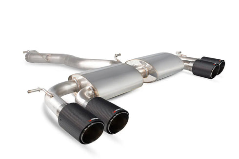 Scorpion Exhausts Non-resonated cat-back system with no valves - Golf MK7 R - 2014 - SVWS044CF Scorpion Exhausts