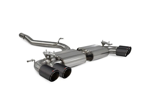 Scorpion Exhausts Non-res cat/gpf back system with electronic valves Valved - Golf R MK7.5 Facelift GPF & Non GPF Models - 2017 - 2020 - SVWS054CF Scorpion Exhausts