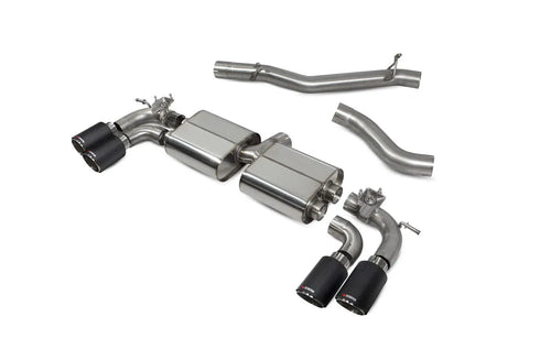 Scorpion Exhausts Non-res cat/gpf back system with electronic valves Valved - Golf R MK7.5 Facelift GPF & Non GPF Models - 2017 - 2020 - SVWS054CF Scorpion Exhausts
