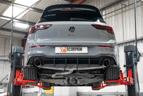 Scorpion Exhausts Non-resonated Predator GPF-back system - Golf GTI Clubsport MK8 - 2020 - SVWS070D Scorpion Exhausts