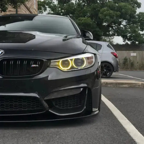 black BMW 4 series m4 m3 CSL YELLOW DAYTIME RUNNING LIGHTS LED MODULE SET (XENON)