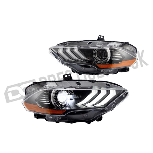 LED Headlights For 2018-2023 Ford Mustang (S550 Facelift) DC Prestige