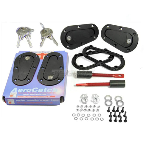 Aerocatch 120 Plus Flush Series Locking Bonnet Hood Pins Catches (Above) Aerocatch
