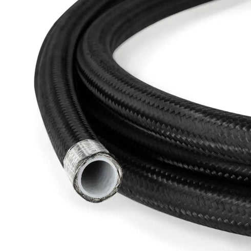 AN10 PTFE Black Nylon Braided Fuel Oil Hose Line HEL