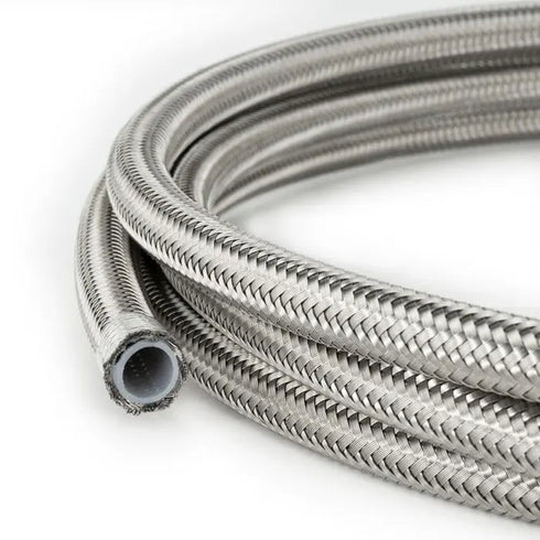 AN6 PTFE Stainless Braided Fuel Oil Hose Line HEL
