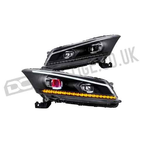 LED Headlights For 2008-2012 Honda Accord Sedan (Not For 2-Door Coupe) DC Prestige