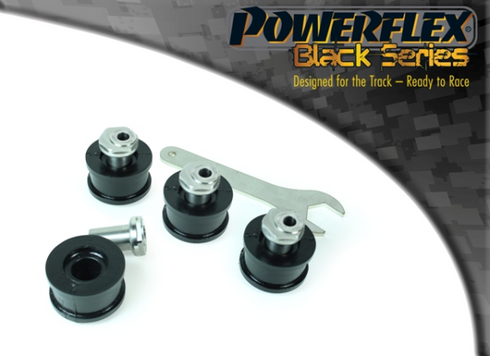 Powerflex Black Series Front Upper Control Arm Bush Camber Adj Audi A4 S4 RS4 B7 Inc Avant 2WD 05-08 | Powerflex PFF3-203GBLK