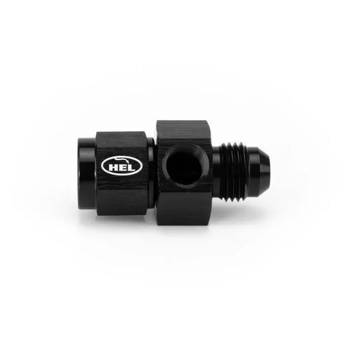 HEL Aluminium -6 AN Female to -6 AN Male Straight Adapter with 1/8" NPT Sensor Port HEL