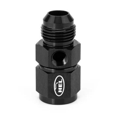 HEL Aluminium -10 AN Female to -10 AN Male Straight Adapter with 1/8" NPT Sensor Port HEL