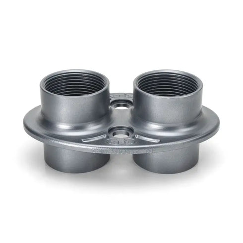 HEL Aluminium Twin Bulkhead Passthrough Plate for -16 -20 AN Hose Fittings HEL
