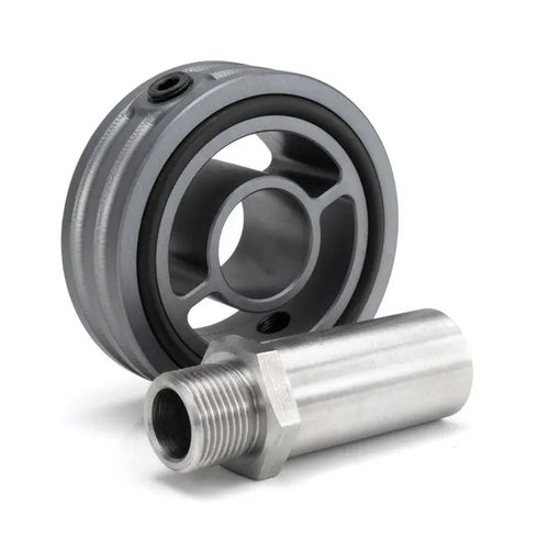 HEL Oil Filter Sandwich Plate Spacer with 1/8" NPT Sensor Ports HEL