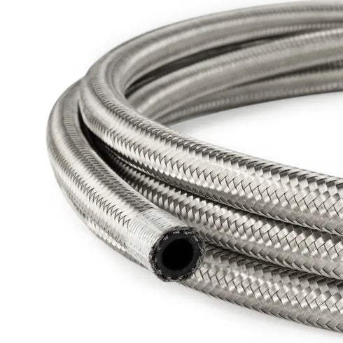 AN6 Rubber Stainless Braided Fuel Oil Coolant Hose Line HEL