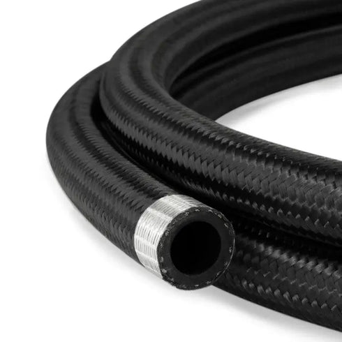 AN10 Rubber Black Nylon Braided Fuel Oil Coolant Hose Line HEL