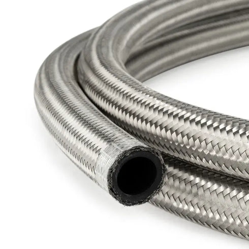 AN10 Rubber Stainless Braided Fuel Oil Coolant Hose Line HEL