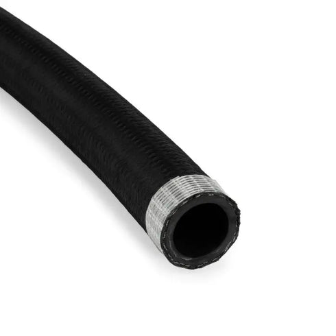 AN12 Rubber Black Nylon Braided Fuel Oil Coolant Hose Line HEL