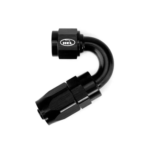 AN6 150 Degree Rubber Hose Fitting for Braided AN Rubber Lines HEL