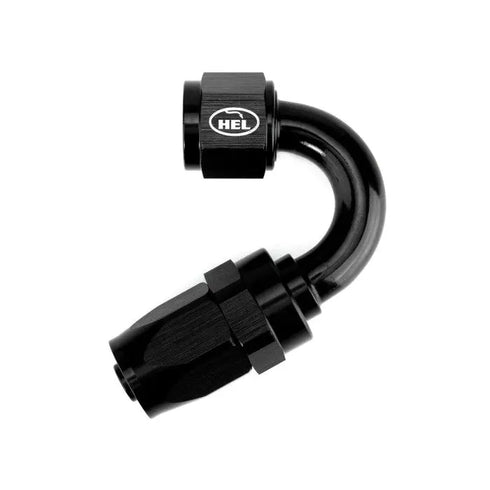 AN8 150 Degree Rubber Hose Fitting for Braided AN Rubber Lines HEL