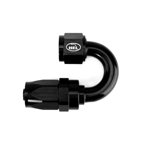 AN8 180 Degree Rubber Hose Fitting for Braided AN Rubber Lines HEL