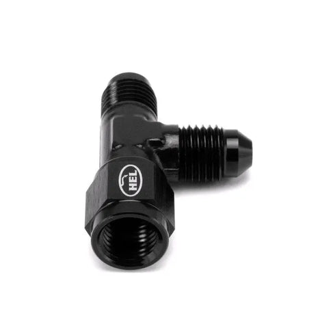 HEL Aluminium -4 AN Female On The Run Swivel T-Piece Adapter HEL