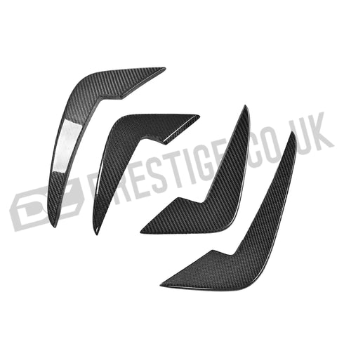 BMW M2 | CARBON FIBRE FRONT BUMPER CANARDS | F87 NON-COMPETITION | 2016 - 2018 DC Prestige