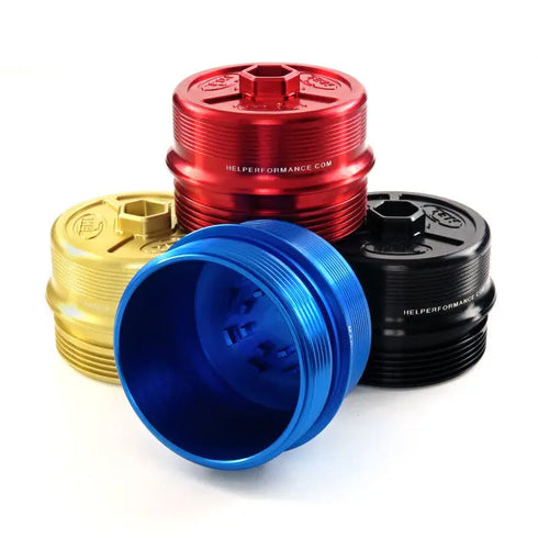 Solid Billet Aluminium Oil Filter Cap for BMW N20 N26 N51 N52 N53 N54 N55 S55 M2 M3 M4 HEL