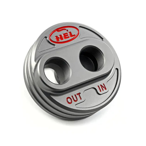 HEL Oil Filter Relocation Take Off Plate HEL