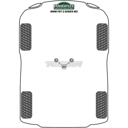 Powerflex Heritage Series Transmission Mounting Bush Fast Road BMW 2 Series F87 M2 Coupe 15+ Powerflex