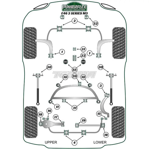Powerflex Heritage Series Transmission Mounting Bush Fast Road BMW 3 Series E46 M3 Inc CSL 99-06 Powerflex