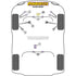 Powerflex Road Series Front Anti Roll Bar Bush 25mm Audi A4 S4 RS4 B7 Inc Avant 05-08 Powerflex