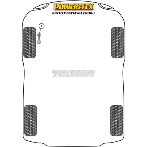 Powerflex Road Series Front Anti Roll Bar Link Bush 12mm Bentley Bentayga 16+ Powerflex