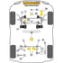 Powerflex Road Series Front Anti Roll Bar To Chassis Bush 24mm Ford Focus Mk3 Inc ST Inc RS 11-18 Powerflex