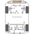 Powerflex Road Series Front Arm Rear Bush Caster Adjust Subaru Impreza Turbo Inc WRX STi GD GG 00-07 Powerflex
