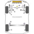 Powerflex Road Series Front Upper Control Arm Bush Audi A4 S4 RS4 B5 Avant 2WD 95-01 Powerflex