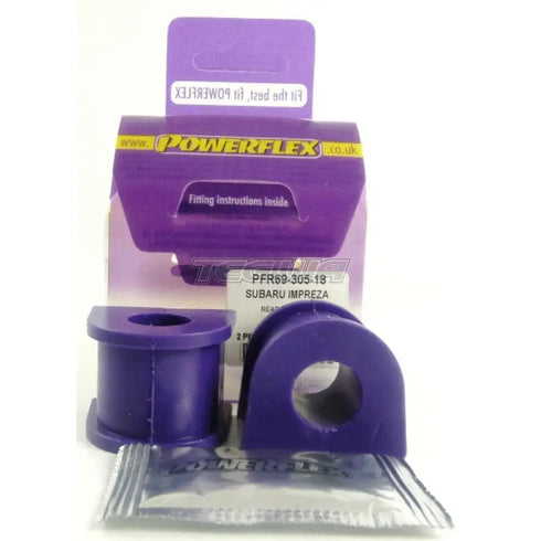 Powerflex Road Series Rear Anti Roll Bar To Chassis Bush 18mm Subaru Impreza Turbo Inc WRX STi GD GG 00-07 - PFR69-305-18 Powerflex