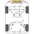 Powerflex Road Series Rear ARB End Link To Arm Bush BMW 6 Series E24 82-89 Powerflex