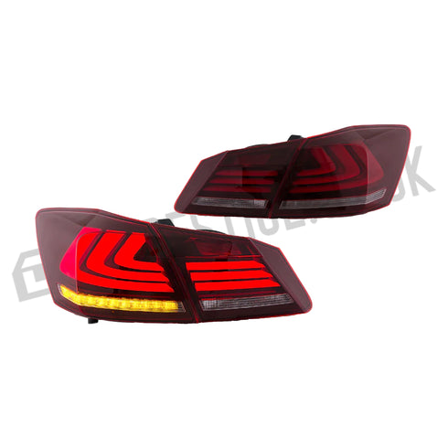 LED Taillights For 2013-2015 Honda Accord W/Sequential Turn Signals DC Prestige
