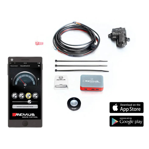 Remus Resonated Cat Back System Left/Right With Remus Sound Controller Ford Mustang 6th Gen 2.3 Ecoboost 15-17 REMUS