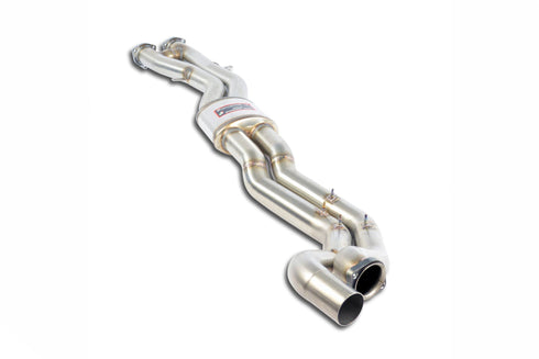 Supersprint Centre Exhaust (Resonated) Oversized Twin Pipe - BMW 3 Series E46 M3 Supersprint