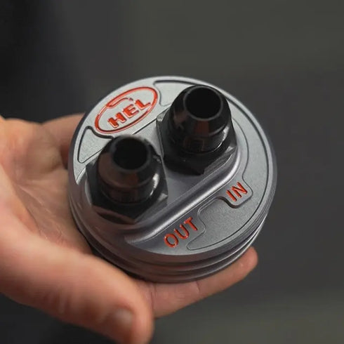 HEL Oil Filter Relocation Take Off Plate HEL
