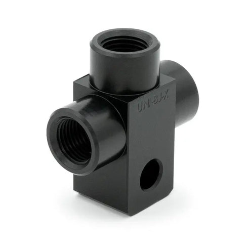 HEL Aluminium AN3 Female T-Piece Adapter with 6mm Mounting Hole HEL