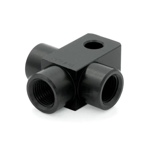 HEL Aluminium AN3 Female T-Piece Adapter with 6mm Mounting Hole HEL